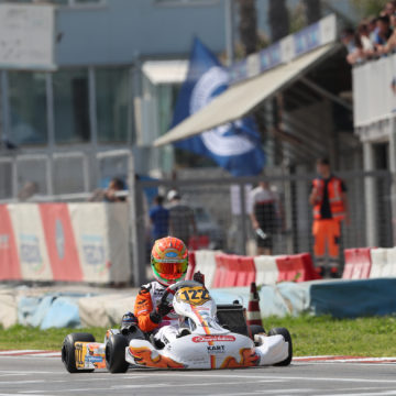 Leonardo Marseglia races the second round of the CIK-FIA European Championship at PFI