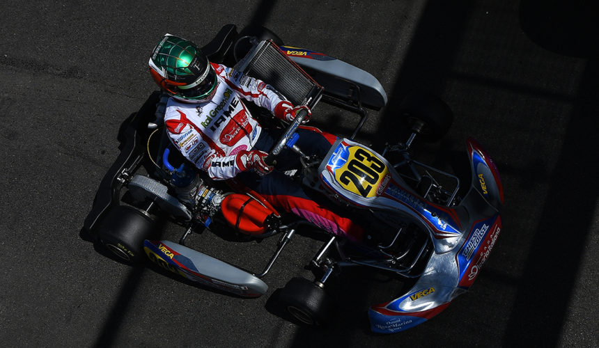 Al nono posto nel Campionato Europeo CIK-FIA OK Junior