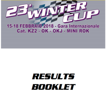 23° Winter Cup – Lonato (I), 18/2/2018