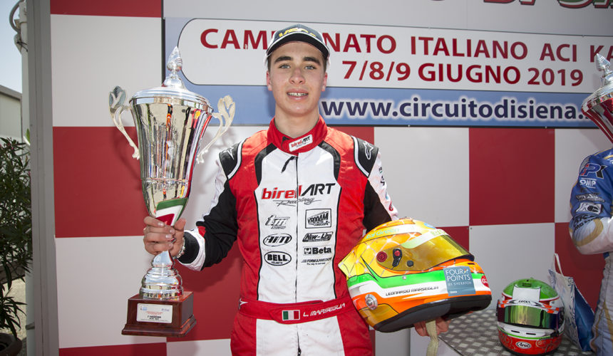 Leonardo Marseglia è 2° nel Campionato Italiano ACI Karting