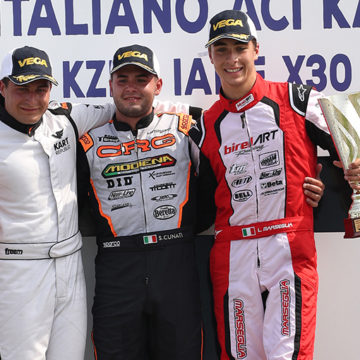 Leonardo Marseglia on podium in Val Vibrata