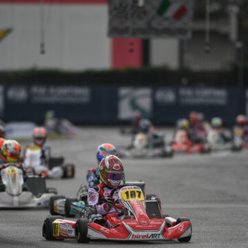 Leonardo Marseglia closes in fourth place at the weekend of FIA Karting World Championship