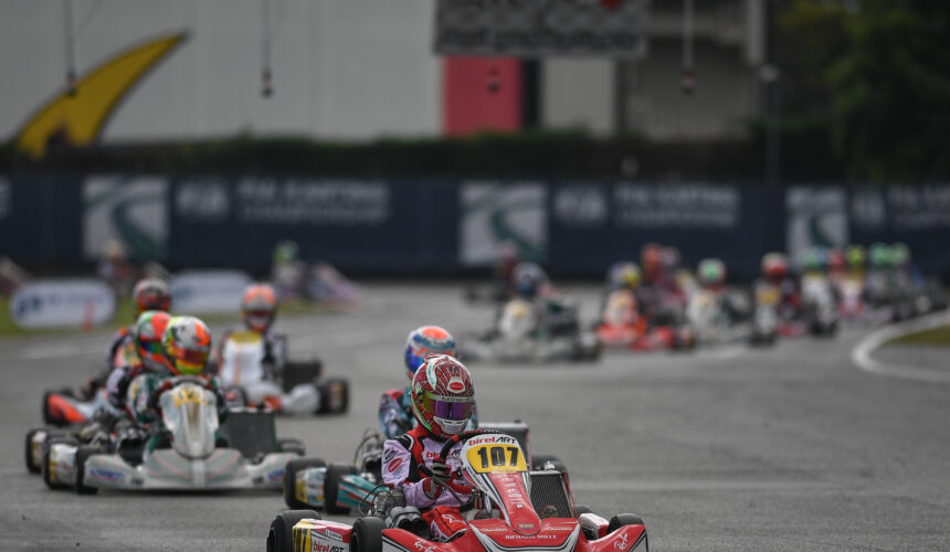 Leonardo Marseglia closes in fourth place at the weekend of FIA Karting World Championship