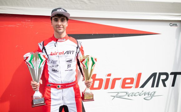 Leonardo between sport and study, stands on the podium of the Italian Championship