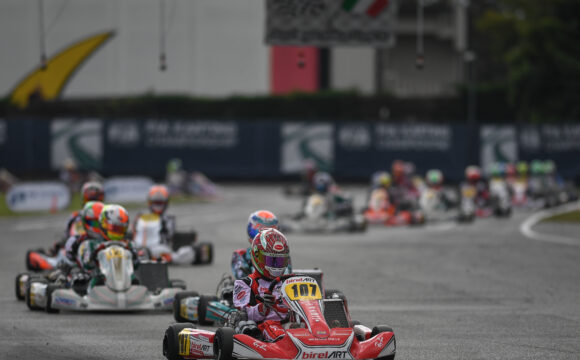 Leonardo Marseglia closes in fourth place at the weekend of FIA Karting World Championship